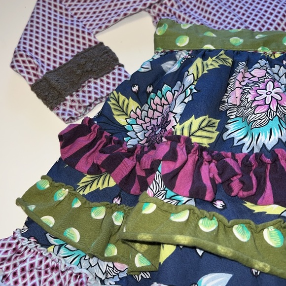 Girls 18 month Mustard Pie long sleeve dress - Picture 5 of 14